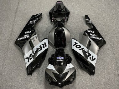 2004-2005 Silver Black Repsol Honda CBR1000RR Motorcycle Fairings