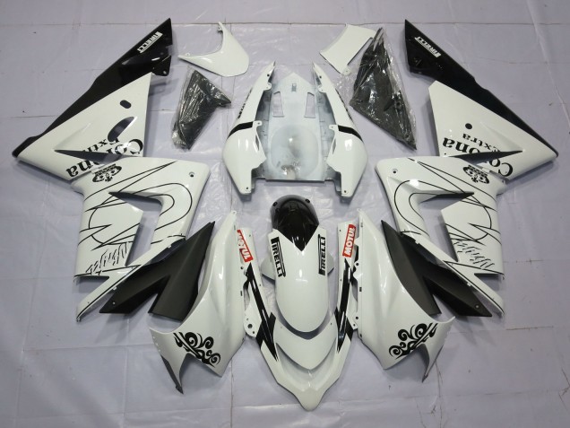 2004-2005 White Corona Kawasaki ZX10R Motorcycle Fairings 2004-2005 White Corona Kawasaki ZX10R Motorcycle Fairings