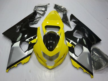 2004-2005 Yellow OEM Style Suzuki GSXR 600-750 Motorcycle Fairings