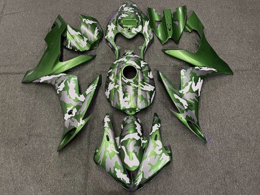 2004-2006 Dark Green Camo Yamaha R1 Motorcycle Fairings
