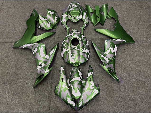 2004-2006 Dark Green Camo Yamaha R1 Motorcycle Fairings 2004-2006 Dark Green Camo Yamaha R1 Motorcycle Fairings