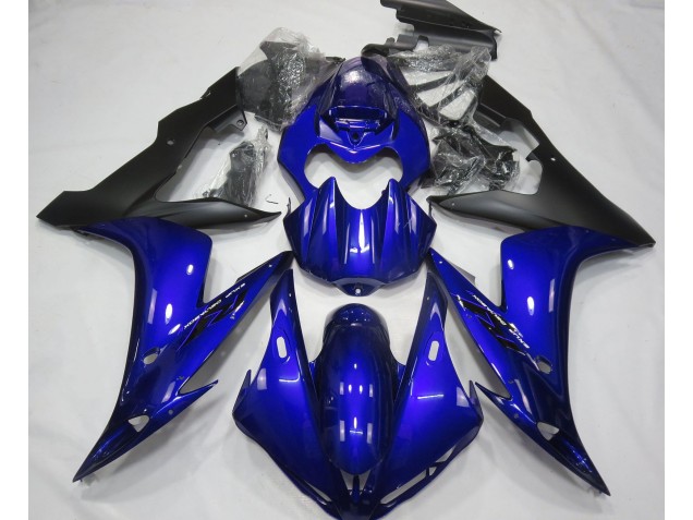 2004-2006 Gloss Blue & Black Yamaha R1 Motorcycle Fairings 2004-2006 Gloss Blue & Black Yamaha R1 Motorcycle Fairings