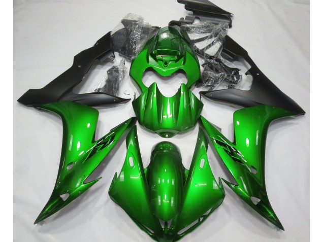 2004-2006 Gloss Green & Black Yamaha R1 Motorcycle Fairings 2004-2006 Gloss Green & Black Yamaha R1 Motorcycle Fairings