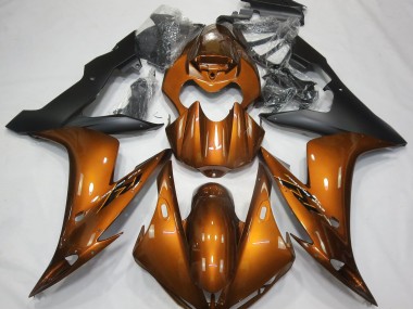 2004-2006 Gloss Orange & Black Yamaha R1 Motorcycle Fairings