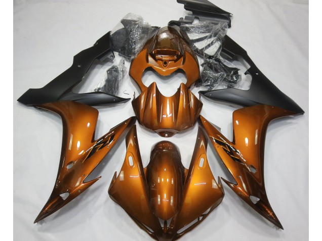 2004-2006 Gloss Orange & Black Yamaha R1 Motorcycle Fairings 2004-2006 Gloss Orange & Black Yamaha R1 Motorcycle Fairings