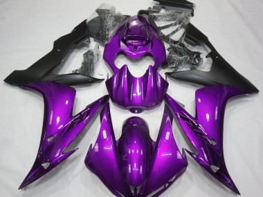 2004-2006 Gloss Purple & Black Yamaha R1 Motorcycle Fairings