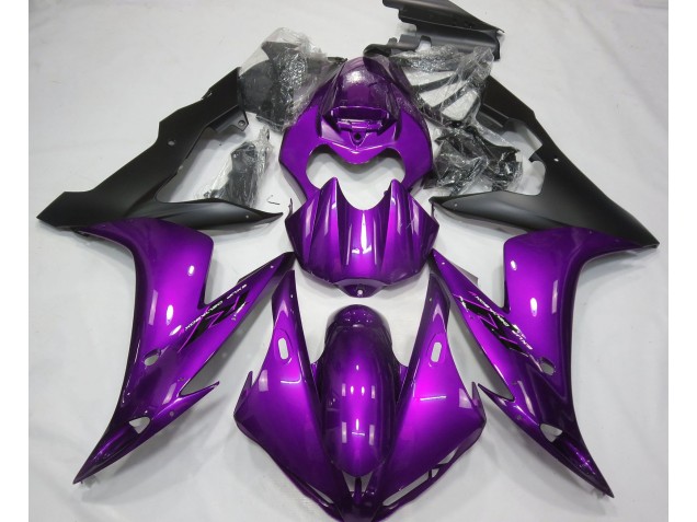 2004-2006 Gloss Purple & Black Yamaha R1 Motorcycle Fairings 2004-2006 Gloss Purple & Black Yamaha R1 Motorcycle Fairings