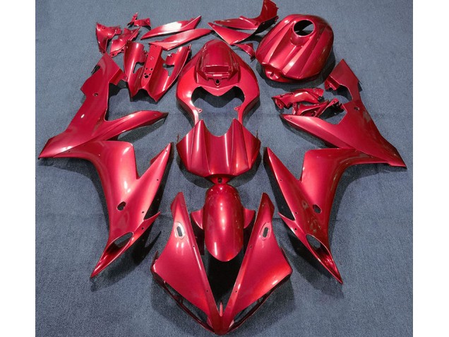 2004-2006 Solid Red Yamaha R1 Motorcycle Fairings 2004-2006 Solid Red Yamaha R1 Motorcycle Fairings