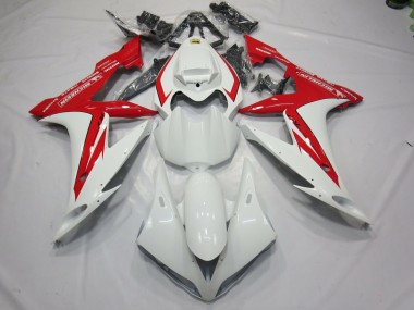 2004-2006 White and Red Style Yamaha R1 Motorcycle Fairings