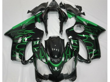 2004-2007 Light Green Flame Honda CBR600 F4i Motorcycle Fairings