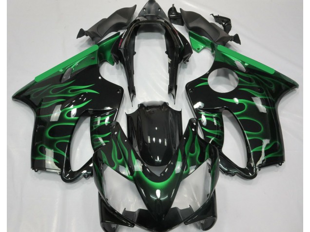 2004-2007 Light Green Flame Honda CBR600 F4i Motorcycle Fairings 2004-2007 Light Green Flame Honda CBR600 F4i Motorcycle Fairings
