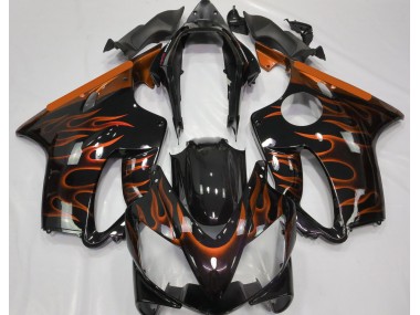 2004-2007 Orange Flame Honda CBR600 F4i Motorcycle Fairings