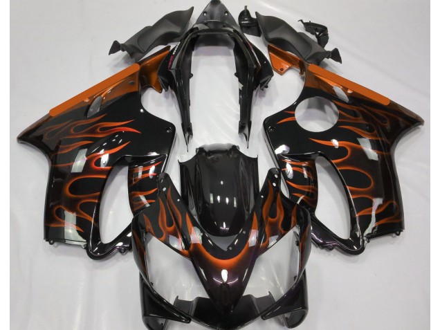2004-2007 Orange Flame Honda CBR600 F4i Motorcycle Fairings 2004-2007 Orange Flame Honda CBR600 F4i Motorcycle Fairings