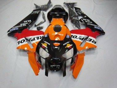 2005-2006 Black Bottom Repsol Honda CBR600RR Motorcycle Fairings