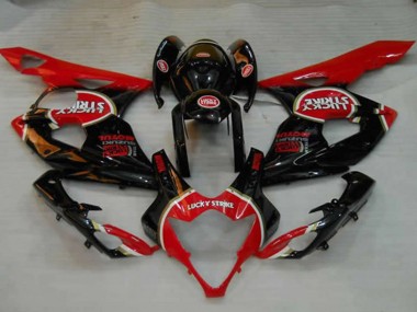 2005-2006 Black Lucky Strike Suzuki GSXR 1000 Motorcycle Fairings