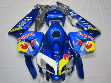 2005-2006 Blue RedBull Style Honda CBR600RR Motorcycle Fairings