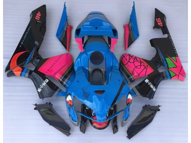 2005-2006 Blue Shark & Pink Honda CBR600RR Motorcycle Fairings