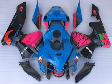 2005-2006 Blue Shark & Pink Honda CBR600RR Motorcycle Fairings