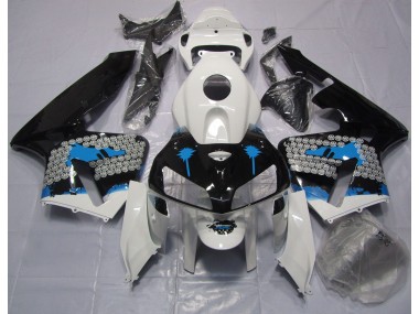 2005-2006 Blue Splatter Honda CBR600RR Motorcycle Fairings