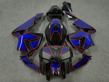 2005-2006 Blue and Red Turtle Honda CBR600RR Motorcycle Fairings