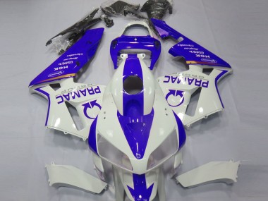 2005-2006 Blue and White Custom Honda CBR600RR Motorcycle Fairings