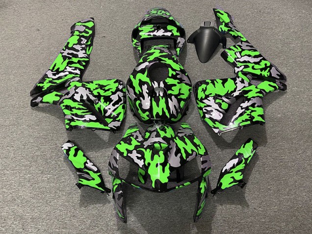 2005-2006 Camo & GREEN Honda CBR600RR Motorcycle Fairings 2005-2006 Camo & GREEN Honda CBR600RR Motorcycle Fairings