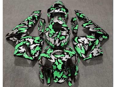 2005-2006 Camo & LIGHT GREEN Honda CBR600RR Motorcycle Fairings