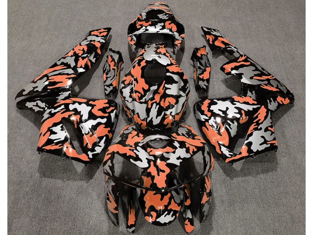 2005-2006 Camo & LIGHT ORANGE Honda CBR600RR Motorcycle Fairings 2005-2006 Camo & LIGHT ORANGE Honda CBR600RR Motorcycle Fairings