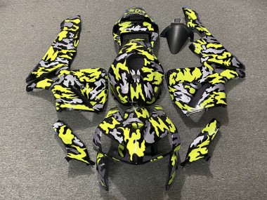2005-2006 Camo & NEON YELLOW Honda CBR600RR Motorcycle Fairings