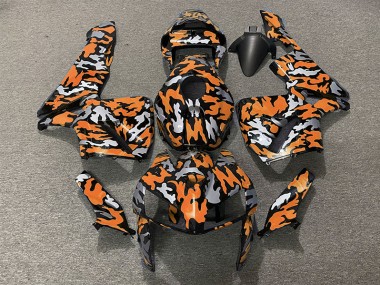 2005-2006 Camo & ORANGE Honda CBR600RR Motorcycle Fairings