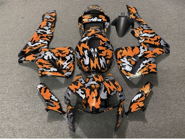 2005-2006 Camo & ORANGE Honda CBR600RR Motorcycle Fairings