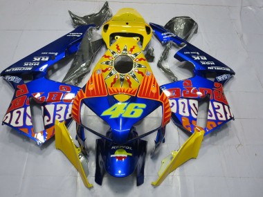 2005-2006 Custom Blue Rossi Honda CBR600RR Motorcycle Fairings