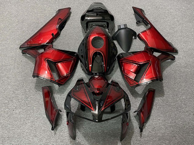 2005-2006 Deep Candy Red Honda CBR600RR Motorcycle Fairings 2005-2006 Deep Candy Red Honda CBR600RR Motorcycle Fairings