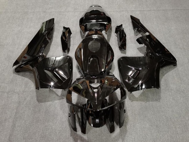 2005-2006 Gloss Black Honda CBR600RR Motorcycle Fairings 2005-2006 Gloss Black Honda CBR600RR Motorcycle Fairings