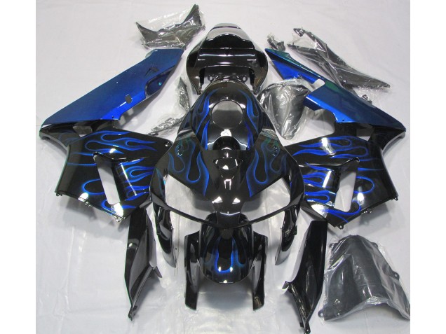 2005-2006 Gloss Blue Flame Honda CBR600RR Motorcycle Fairings 2005-2006 Gloss Blue Flame Honda CBR600RR Motorcycle Fairings