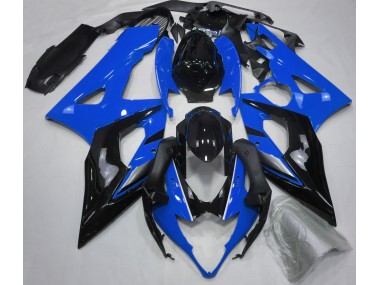 2005-2006 Gloss Blue and Black Suzuki GSXR 1000 Motorcycle Fairings