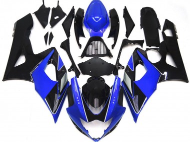 2005-2006 Gloss Blue and Black with red logo Suzuki GSXR 1000 Motorcycle Fairings