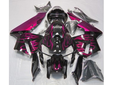 2005-2006 Gloss Pink Flame Honda CBR600RR Motorcycle Fairings