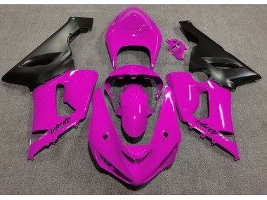 2005-2006 Gloss Pink Kawasaki ZX6R Motorcycle Fairings