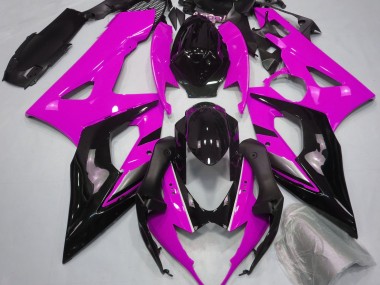 2005-2006 Gloss Pink and Black Suzuki GSXR 1000 Motorcycle Fairings