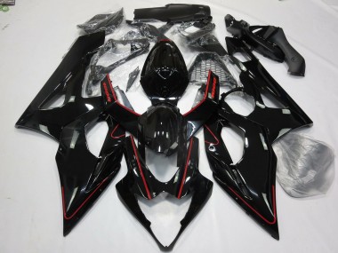 2005-2006 Gloss Red and Black Suzuki GSXR 1000 Motorcycle Fairings