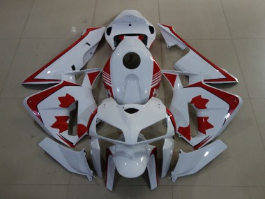 2005-2006 Gloss White Canada Honda CBR600RR Motorcycle Fairings