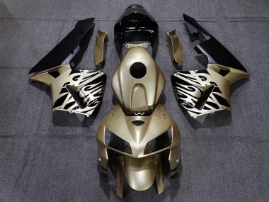 2005-2006 Golden Black Honda CBR600RR Motorcycle Fairings