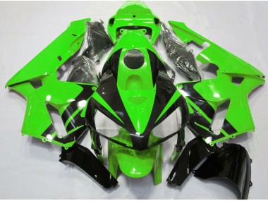 2005-2006 Green & Gloss Black Design Honda CBR600RR Motorcycle Fairings