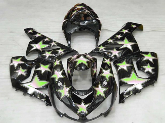2005-2006 Green Star Kawasaki ZX6R Motorcycle Fairings 2005-2006 Green Star Kawasaki ZX6R Motorcycle Fairings