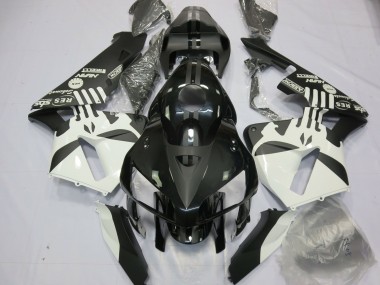 2005-2006 Matte Black & Puisher Logos Honda CBR600RR Motorcycle Fairings