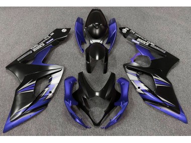 2005-2006 Matte Black and Blue Suzuki GSXR 1000 Motorcycle Fairings
