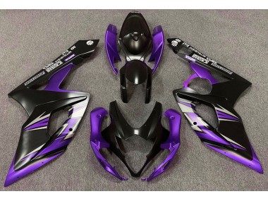 2005-2006 Matte Black and Purple Suzuki GSXR 1000 Motorcycle Fairings