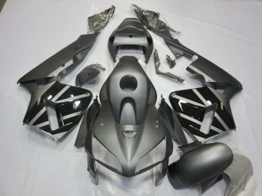 2005-2006 Matte Grey & Black Honda CBR600RR Motorcycle Fairings