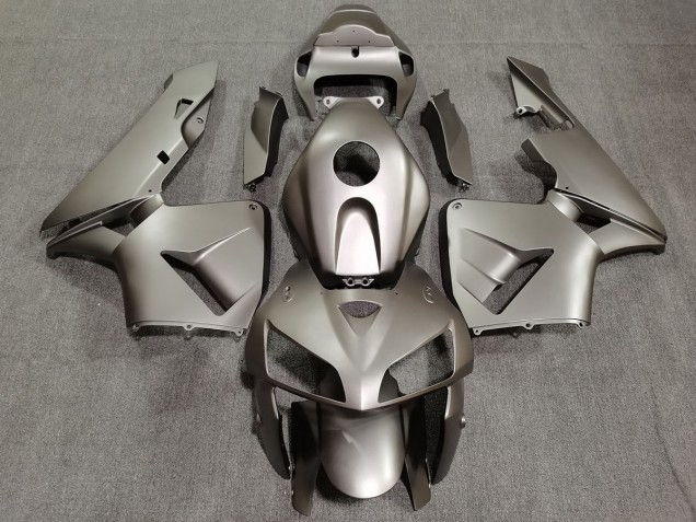 2005-2006 Matte Silver Honda CBR600RR Motorcycle Fairings 2005-2006 Matte Silver Honda CBR600RR Motorcycle Fairings